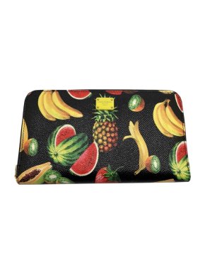 Dolce & Gabbana black Tropical print wallet