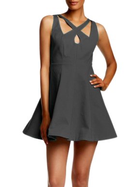Halston Heritage cutout cocktail dress