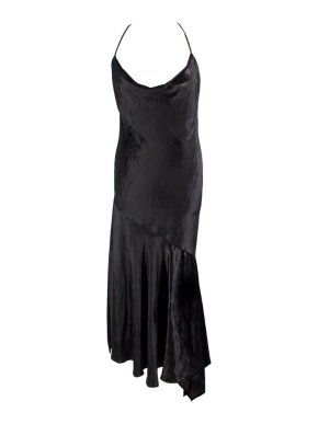 Milly Black Panne Velvet Lienne Dress