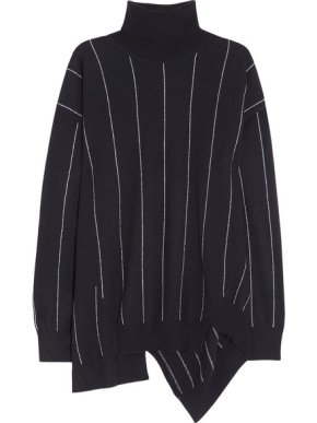 Stella McCartney Wool Pinstripe High-Neck Jumper & Trousers