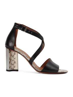 Robert Clergerie Watersnake & Calfskin Sandals