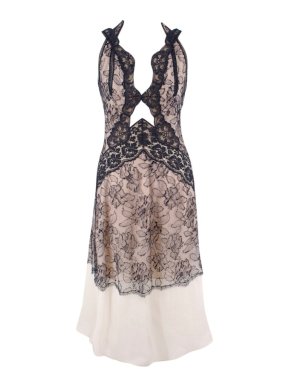 Stella McCartney Nude and Navy Lace Night Dress
