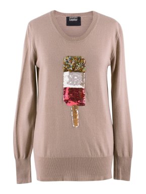 Markus Lupfer Sequinned Fab Lolly Merino Wool Jumper