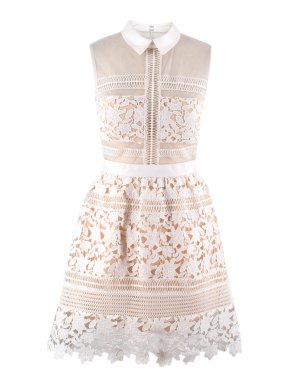 Self Portrait White/Nude Graciella Dress