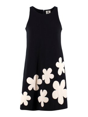 Lisa Perry Fleurty Wool A-line Dress