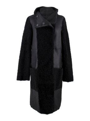 Yves Salomon Reversible Leather & Shearling Coat