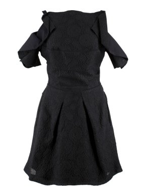 Roland Mouret Black Ruffled Dress