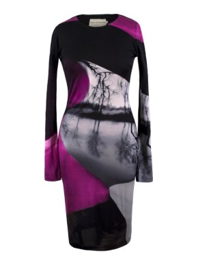 Mary Katrantzou Silk Abstract Print Dress