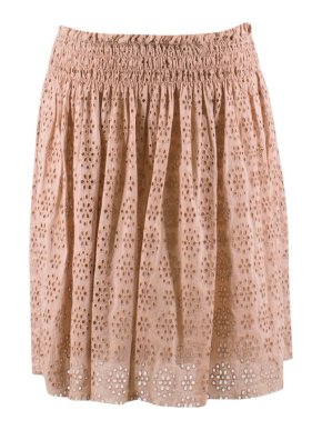 Zadig & Voltaire Cotton Broderie Nude Pink Skirt
