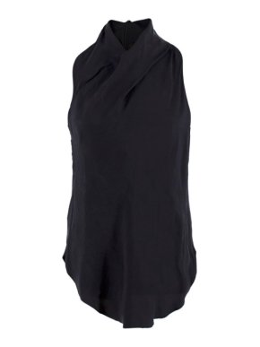 Carven Haut Twill High-neck Sleeveless Top 1