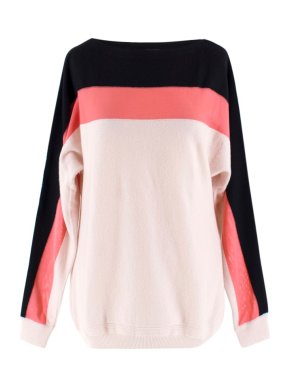 Fendi White Striped Wool Jumper