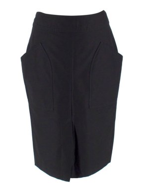 Isabel Marant Black Structured Knee Length Skirt