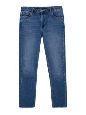 Raey Raw Hem Straight Leg Jeans