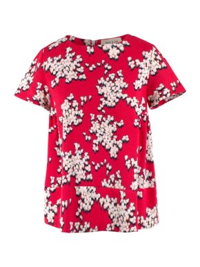Paul & Joe Floral Textured Crepe Smock Top