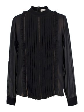 Sandro Emerance Ruffle Blouse