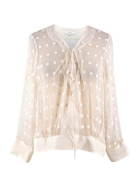 Iro Sheer Embroidered Blouse