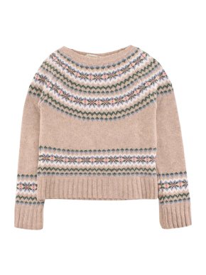 Bonpoint Girl's Beige Knit Jumper