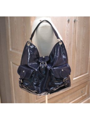 Moschino Purple Hobo Tote Bag