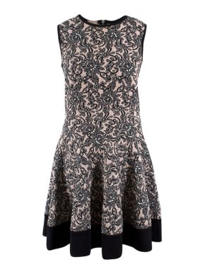 Mrz Jaquard Floral Wool Dress