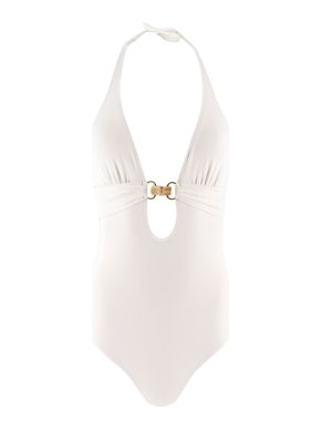 Heidi Klein Plunge Halterneck Swimsuit