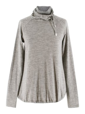 Max Mara Grey Wool Turtleneck Jumper