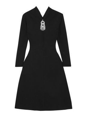 Balenciaga crystal embellished stretch dress