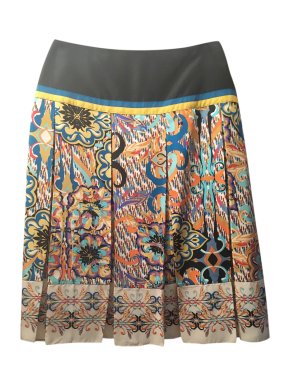 BGN silk print skirt