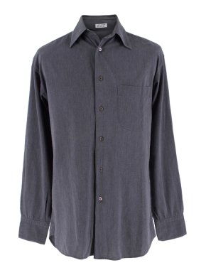 Salvatore Ferragamo Grey Denim Shirt