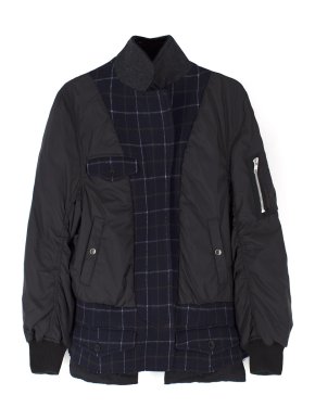 Sacai Wool Blend Bomber Jacket