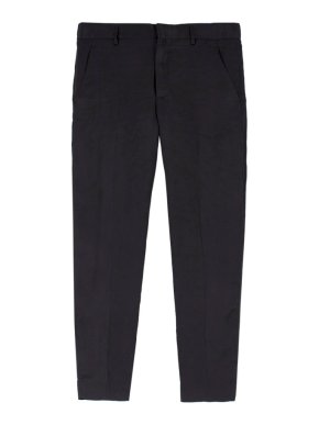 Haider Ackermann Black Silky Cropped Trousers 1