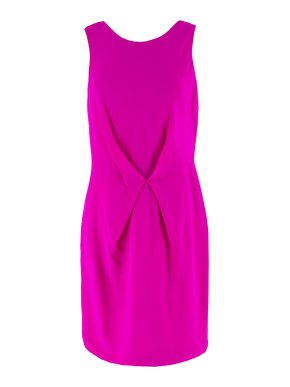 Versace Pink Gathered Mini Dress