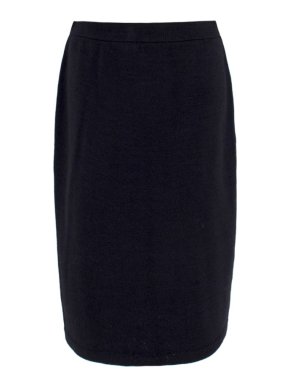 St John Collection Black Knitted Pencil Skirt