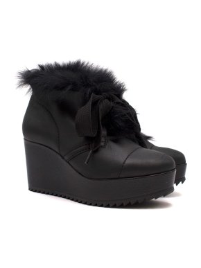 Pedro Garcia Cleated Sole Wedge Boots