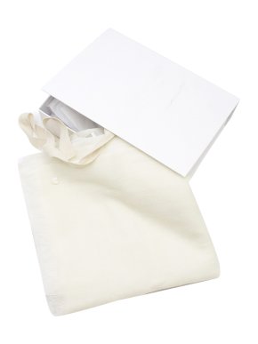 Bamford Off White Linen and Cashmere Scarf