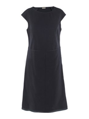 Bottega Veneta Navy Fitted Shift Dress