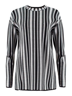 Alaia Monochrome Geometric Sweatshirt