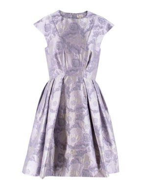 Temperley London Floral Jacquard Cocktail Dress