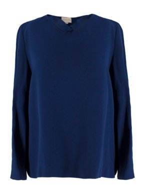 Stella McCartney Midnight Blue V-Neck Top