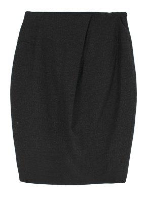Jil Sander Wool-blend Charcoal Pencil Skirt