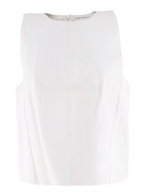 Amanda Wakeley Off-White Nezet Leather Top