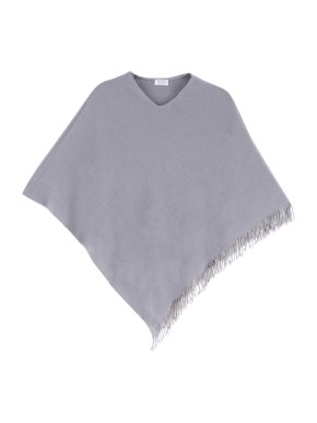 Bespoke Grey Cashmere Poncho