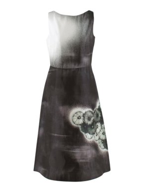 Prada Special Edition Bi-Colour Printed Silk Dress