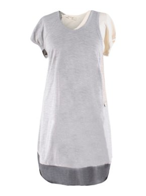 Marc Jacobs Grey Double-Layered T-shirt Dress