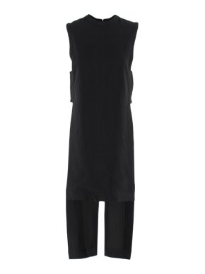 Givenchy Black High-Low Tabard Tunic