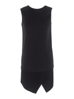 Neil Barrett Black Quilted Shift Dress