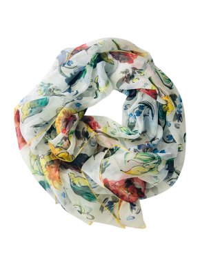 Dolce & Gabbana Sicily Maiolica print silk scarf