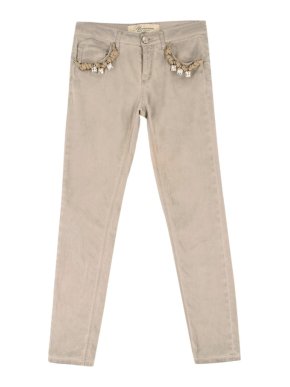 Blumarine Bluemarine Beige Rope Trousers