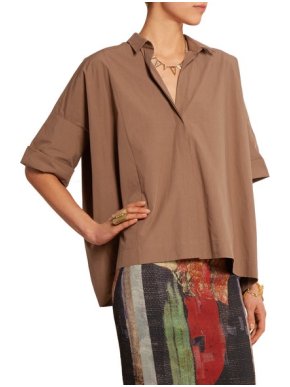 Donna Karan Oversized brown shirt