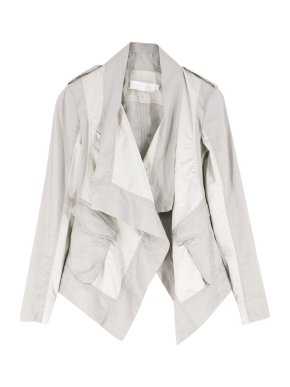Donna Karan metalic draped jacket