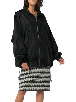 Well Done Unisex Black Windbreaker Jacket